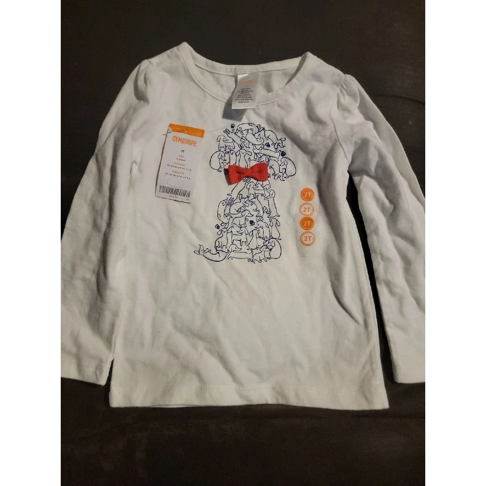 Gymboree mod about orange dog top size 2t nwt‎
